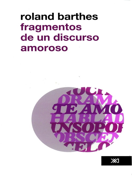 Detalles del título Fragmentos de un discurso amoroso de Roland Barthes - Lista de espera
